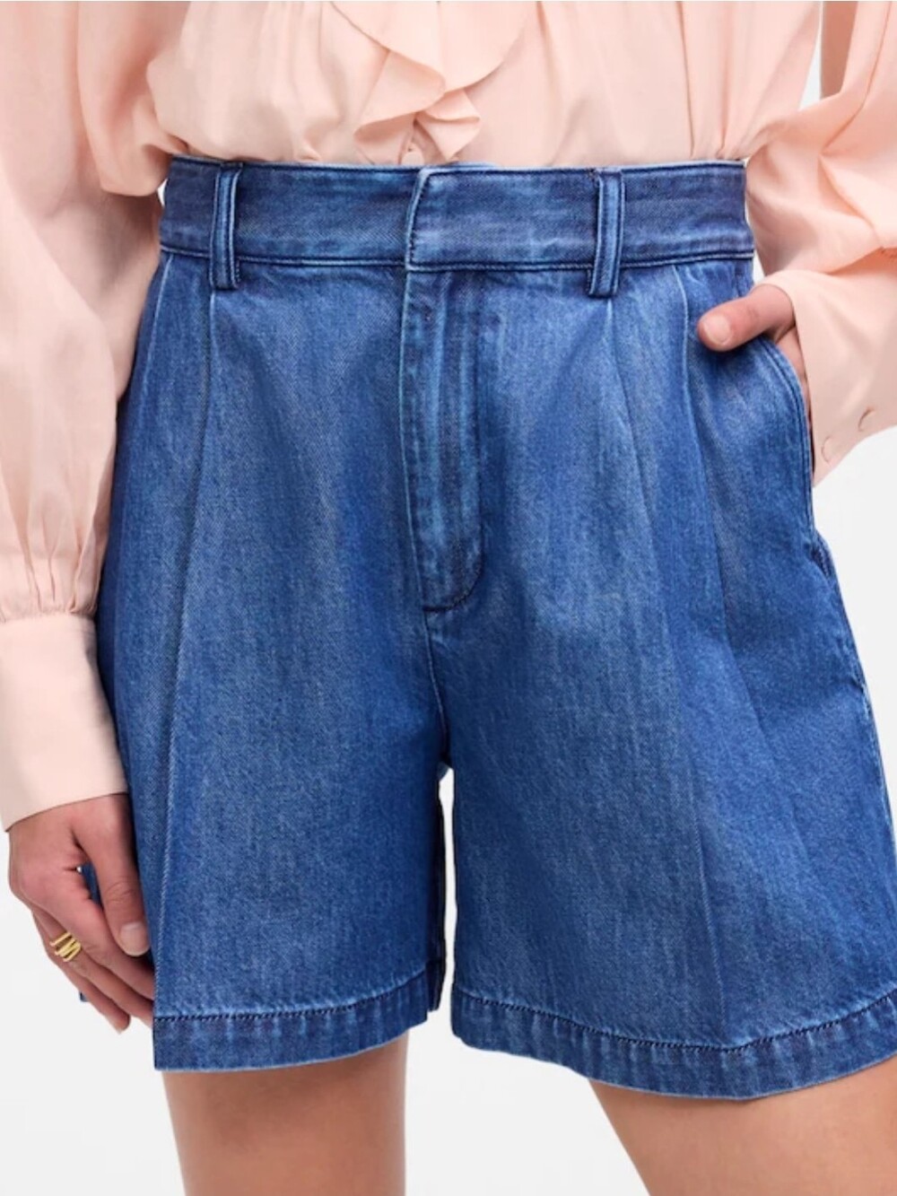 Madewell The Harlow Superwide Jean Short: Airy Denim Edition 0